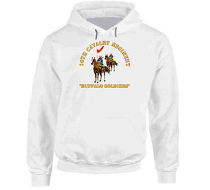 Army - 10th Cavalry Regiment W Cavalrymen - Buffalo Soldiers Hoodie