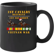 Load image into Gallery viewer, Army - 1st Squadron, 1st Cavalry Regiment - Vietnam War Wt 2 Cav Riders And Vn Svc X300 T Shirt
