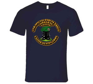 SOF - 5th SFG - Boots and Beret - Vietnam T Shirt