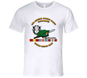 3rd Special Forces Group with DUI, Beret,  and  Afghanistan Ribbons T Shirt