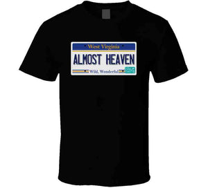 License - Wva - Almost Heaven T Shirt