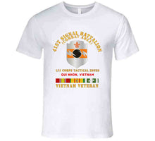 Load image into Gallery viewer, Army - 41st Signal Bn Combat Area Vn Vet W Svc Ribbon - Qui Nhonx 300 T Shirt
