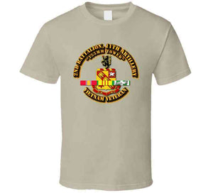 2nd Battalion, 11th Artillery (155mm Towed) With Vietnam War Service Ribbon T Shirt, Premium and Hoodie