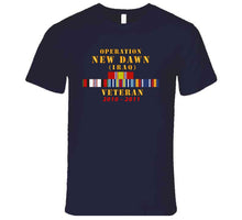 Load image into Gallery viewer, Operation New Dawn Service Ribbon Bar W Gwt - Iraq (2010 - 2011) X 300 T Shirt
