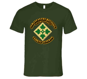 Army -  4th Infantry Division - Ivy Division - Combat Veteran - T-Shirt, Hoodie, Premium