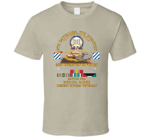 Army - 4th Battalion, 7th Infantry - 3rd Id - Battle Medina Ridge W M1 - M2 - Desert Storm Veteran X 300 T Shirt