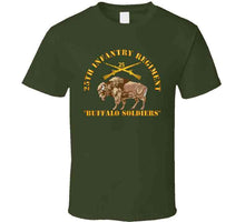 Load image into Gallery viewer, Army - 25th Infantry Regiment - Buffalor Soldiers W 25th Inf Branch Insignia T Shirt
