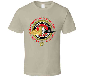 United States Marine Corps - Force Recon on USMC Seal - Tshirt