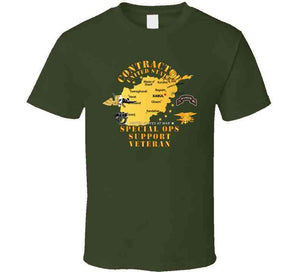 Contractor - Special Ops Support Veteran - Afghanistan T Shirt and Hoodie