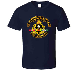 1st Battalion, 5th Cavalry, with Vietnam Service Ribbon - T Shirt, Hoodie, and Premium