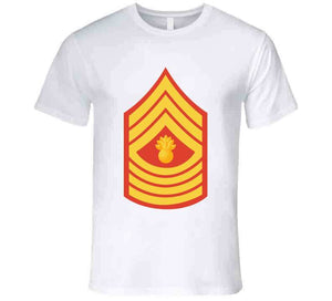 Usmc - Enlisted Insignia - E9 - Master Gunnery Sergeant (mgysgt) - Dress Blue Wo Txt X 300 T Shirt