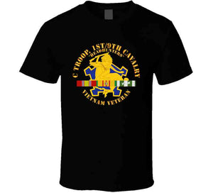 Army - C Troop, 1st-9th Cavalry - Headhunters - Vietnam Vet W Vn Svc X 300 T Shirt