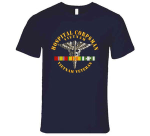 Navy - Hospital Corpsman W Vietnam Svc Ribbons X 300 Long Sleeve T Shirt