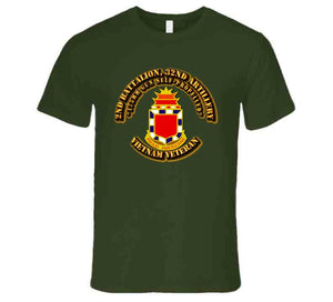 2nd Battalion, 32nd Artillery - (175mm Gun Self-Propelled)-No SVC Ribbon T Shirt