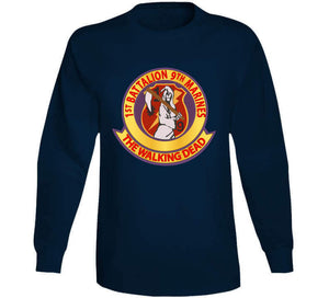 Usmc - 1st Bn 9th Marines Wo Txt T Shirt