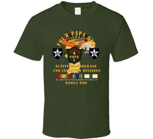 Army - 4p1 - Active Firebase - 2nd Id W Korea Svc T Shirt