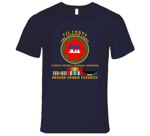 Army - Vii Corps - Us Central Command - Desert Storm Veteran T Shirt