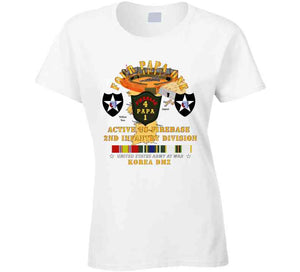 Army - 4p1 - Active Firebase - 2nd Id W Korea Svc T Shirt