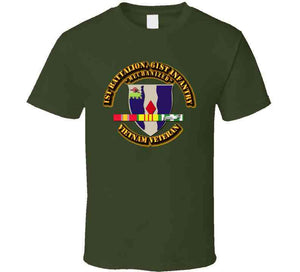 1st Battalion, 61st Infantry (Mechanized) With Vietnam Service Ribbon T Shirt, Premium & Hoodie