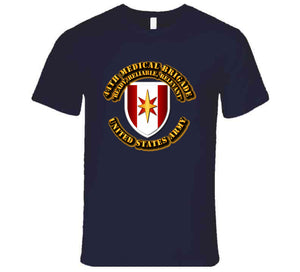 SSI - 44th Medical Brigade w Motto blk T Shirt