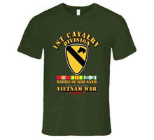 Load image into Gallery viewer, 1st Cavalry Division - (Battle Khe Sanh) with Vietnam War Service Ribbons - T Shirt, Premium and Hoodie
