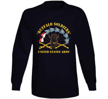 Load image into Gallery viewer, Army - Buffalo Soldiers - Infantry - Cavalry Guidons W Buffalo Head - Us Army X 300 T Shirt
