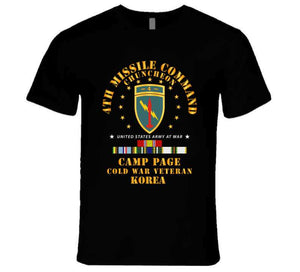 Army - 4th Missile Command - Camp Page - Chuncheon, Korea - Cold War Veteran X 300 T Shirt