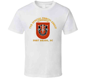 Army - 7th Special Forces Group W Flash - Fbnc T Shirt