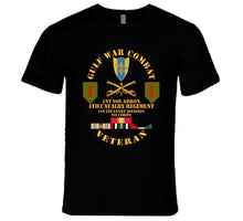 Load image into Gallery viewer, Army - Gulf War Combat Cavalry Vet W  1st Squadron - 4th Cav - 1st Id T Shirt
