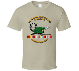 3rd SFG DUI, Beret, Dagger - US Army - Afghanistan Ribbons T Shirt