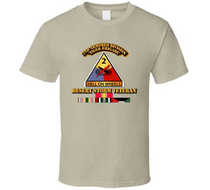 2nd Armored Division - Desert Storm Veteran T Shirt