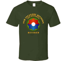 Load image into Gallery viewer, Army -  9th Infantry Div - Retired - Old Reliables T Shirt
