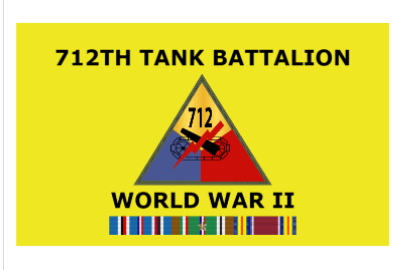 Rectangle Flags - 712th Tank Battalion - World War II