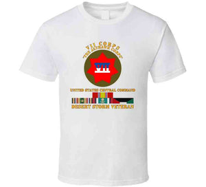 Army - Vii Corps - Us Central Command - Desert Storm Veteran T Shirt