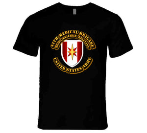 SSI - 44th Medical Brigade w Motto blk T Shirt