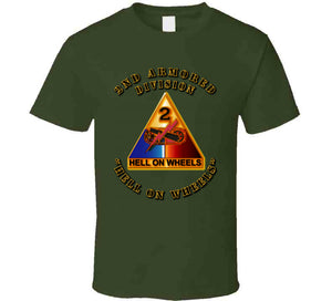 2nd Armored SSI - Hell on Wheels T Shirt