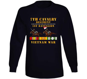 Army - 1st Battalion,  7th Cavalry Regiment - Vietnam War Wt 2 Cav Riders And Vn Svc X300 Hoodie