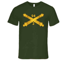 Load image into Gallery viewer, Army - 2nd Bn, 94th Field Artillery Regiment - Arty Br Wo Txt Long Sleeve T Shirt
