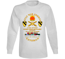 Load image into Gallery viewer, Army - Gulf War Combat Vet W  A Btry 333rd Far - 1st Cav Div W Gulf Svc T Shirt
