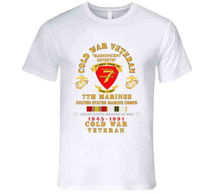 Usmc - Cold War Vet - 7th Marines W Cold Svc X 300 T Shirt