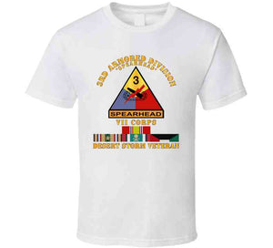 Army - 3rd Armored Div - Vii Corps - Desert Storm Veteran T Shirt