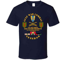 Load image into Gallery viewer, Army - Gulf War Combat Cavalry Vet W  1st Squadron - 4th Cav - 1st Id T Shirt
