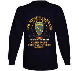 Army - 4th Missile Command - Camp Page - Chuncheon, Korea - Cold War Veteran X 300 T Shirt