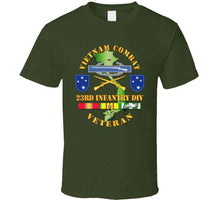Load image into Gallery viewer, Vietnam Combat, Infantry Veteran, with 23rd Infantry Division, with Shoulder Sleeve Insignia - V1 - T Shirt, Premium and Hoodie
