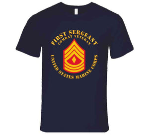 Usmc - First Sergeant - Combat Veteran X 300 T Shirt