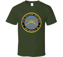 Load image into Gallery viewer, Army - 25th Infantry Regiment - Fort Missoula, Mt - Buffalo Soldiers W Inf Branch V1 T Shirt
