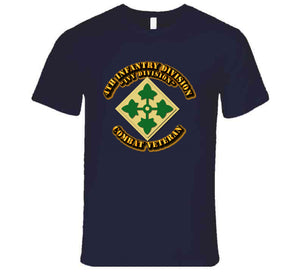 Army -  4th Infantry Division - Ivy Division - Combat Veteran - T-Shirt, Hoodie, Premium