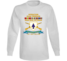 Load image into Gallery viewer, Army - 26th Infantry Regiment - Dui W Br - Ribbon - Top - 1st Bn W Iraq Svc  X 300 T Shirt
