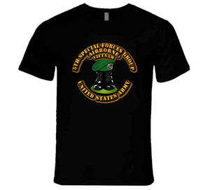 SOF - 5th SFG - Boots and Beret - Vietnam T Shirt