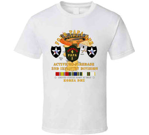 Army - 4p1 - Active Firebase - 2nd Id W Korea Svc T Shirt